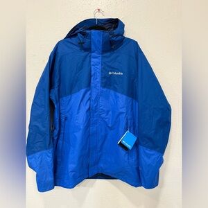 Columbia Cascade Peak Interchange Jacket Men's L
Blue Omni-Tech Waterproof NWT